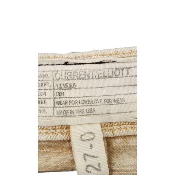 Current/Elliott Jeans Women's Size 27 Beige The Stiletto Haystack Floral Skinny - Picture 4 of 7
